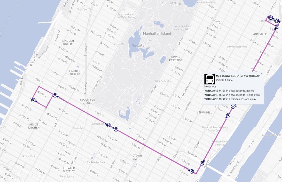 NYC Bus Tracker